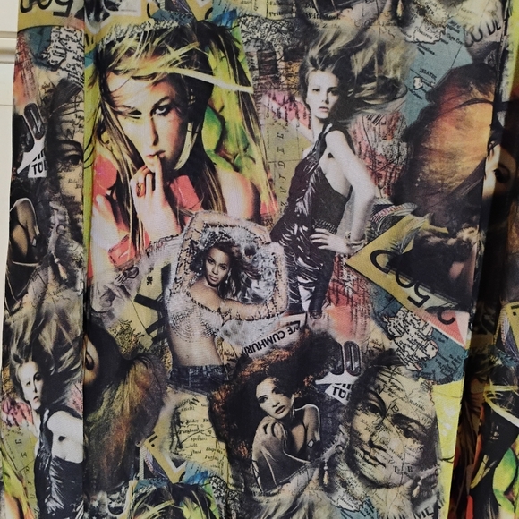 Monica's Size Extra Large Multicolor Graphic Print Women's Dress Like New - Picture 4 of 7